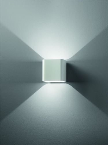 Lampefeber Diego Außenwandleuchte H: 13 cm - Weiß