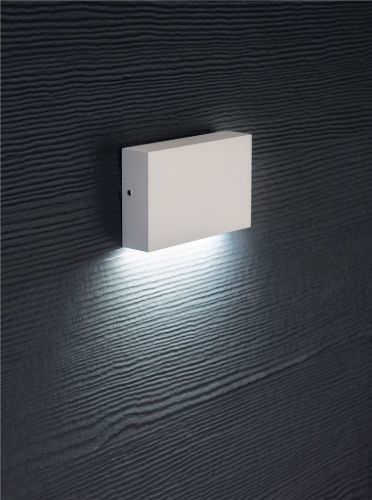 Lampefeber Flatbox Außenwandleuchte B: 11 cm - Weiß