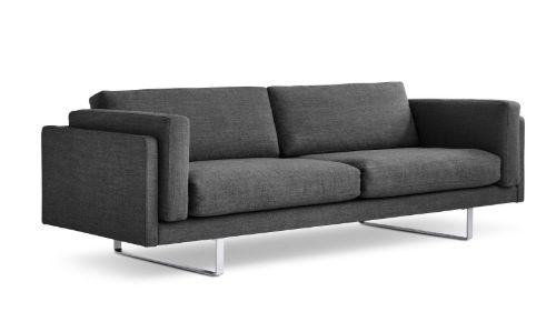 Erik Jørgensen EJ 280 2 Pers. Sofa 100 L: 240 cm – Ton 13/Gebürstetes Chrom