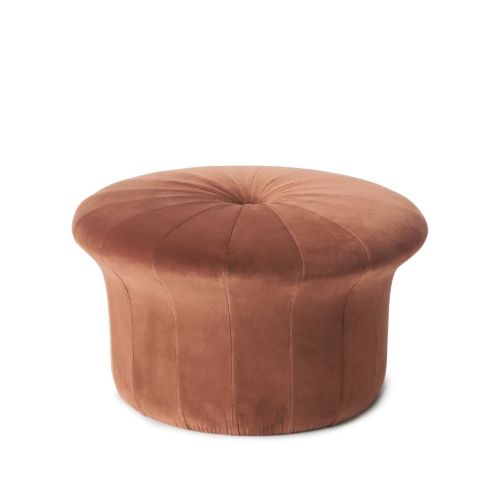 Warm Nordic Grace Pouf Ø: 77 cm - Vintage Rose
