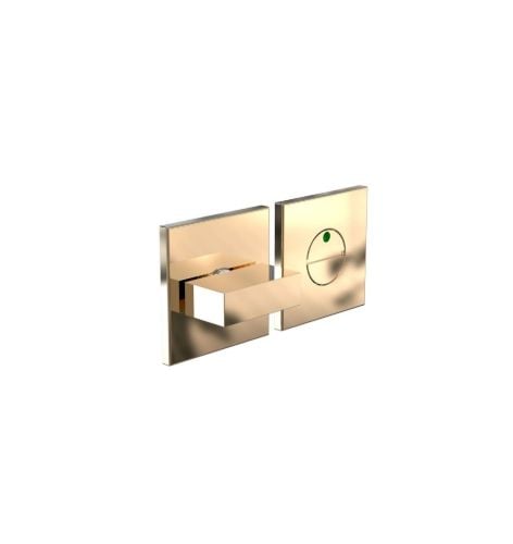 FROST Architectural Hardware Kube 2001 Center Toilet Indikator - Poleret Guld