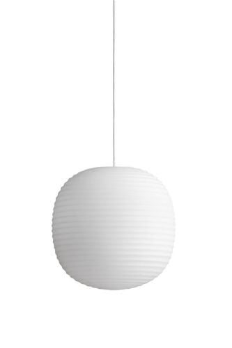 New Works Laternenanhänger Ø: 30 cm – Milchweißes Opalglas
