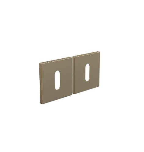 FROST Architectural Hardware Kube 3002 Nøglehuls Rosette - Børstet Guld