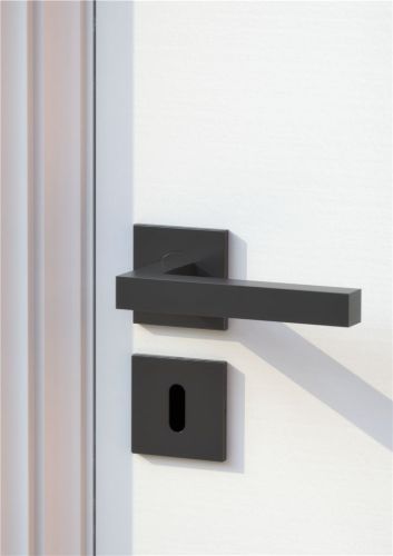 FROST Architectural Hardware Kube 3002 Schlüssellochrosette – Mattschwarz
