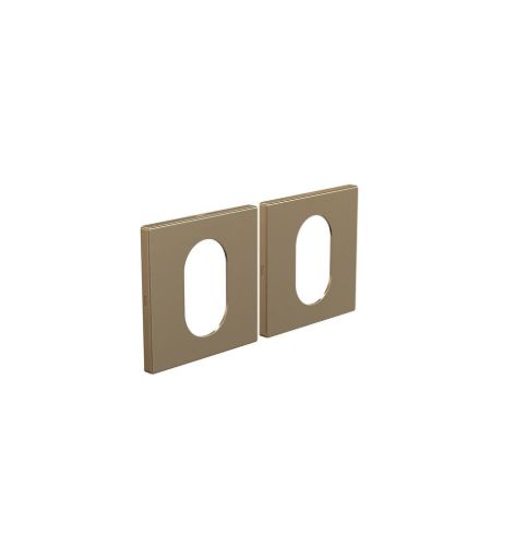 FROST Architectural Hardware Kube 3005 Assa Nøglehuls Rosette - Børstet Guld