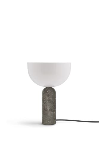 New Works Kizu Tischleuchte Ø: 25 cm – Gris du Marais / Weißes Acryl