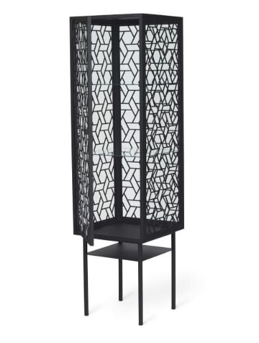 Warm Nordic Enigma Vitrine H: 180 cm - Schwarz