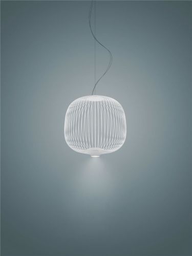 Foscarini Spokes 2 Small MyLight Pendel Ø: 34 cm - Weiß
