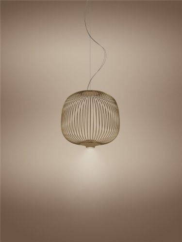 Foscarini Spokes 2 Small MyLight Pendelleuchte Ø: 34 cm - Bronze