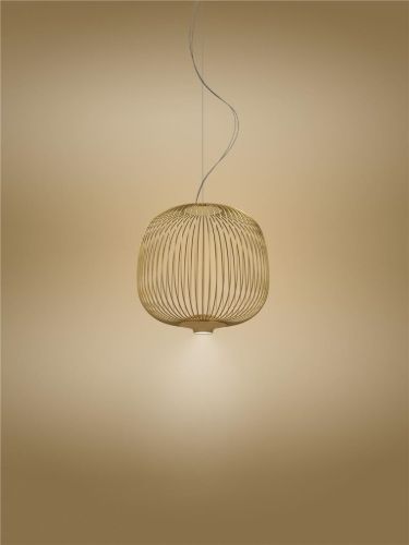 Foscarini Spokes 2 Small MyLight Pendelleuchte Ø: 34 cm - Gold