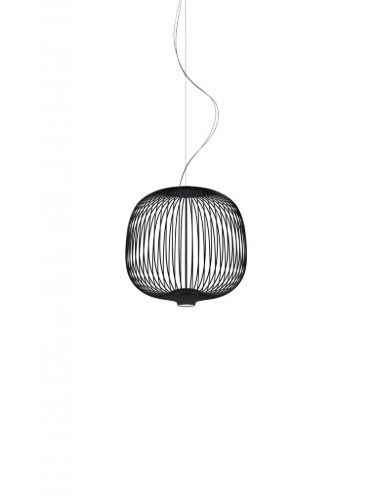 Foscarini Spokes 2 Piccola MyLight Pendant Ø: 34 cm - Nero
