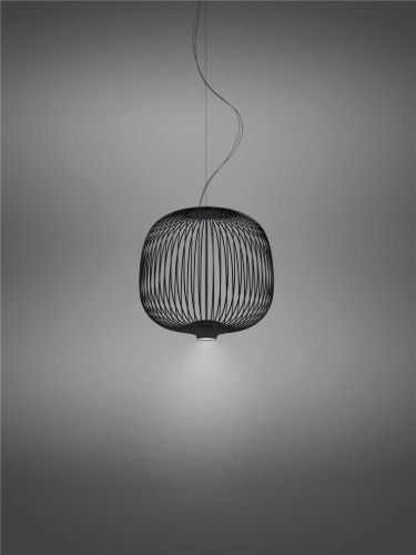 Foscarini Spokes 2 Small MyLight Pendelleuchte Ø: 34 cm - Schwarz