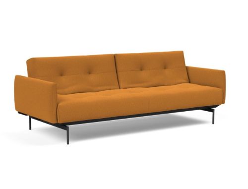 Innovation Living Black Label ILB 201 Schlafsofa mit Armlehnen L: 226 cm – Mozart Masala/Schwarz