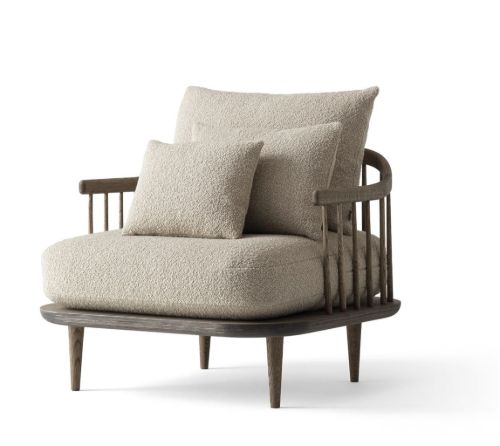 &Tradition Fly SC1 Lounge Chair SH: 40 cm - Smoked Oiled Oak/Karakorum 003