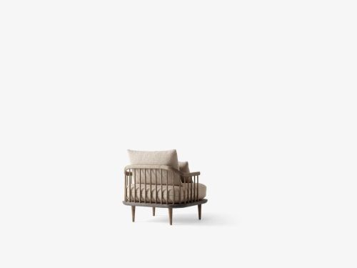&Tradition Fly SC1 Lounge Chair SH: 40 cm – Geräucherte geölte Eiche/Karakorum 003