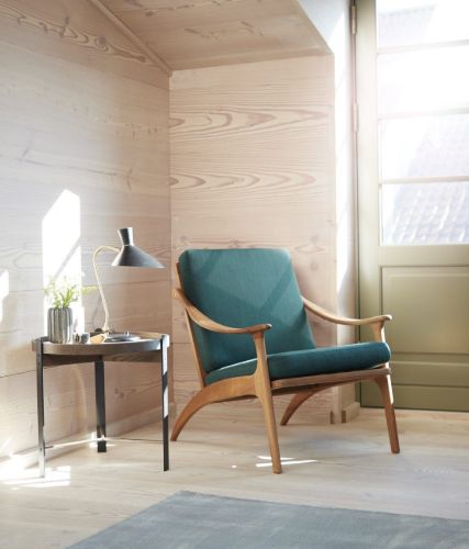 Warm Nordic Lean Back Lounge Chair SH: 41 cm – Eiche/Seppia