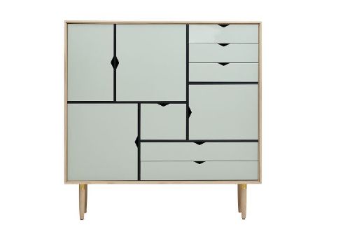 Andersen Furniture S3 Beistelltisch 132 x 131 cm – seifenbehandelte Eiche/Ozeangrau