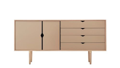 Andersen Furniture S6 Skænk 163x79 cm - Sæbebehandlet Eg/Kashmir