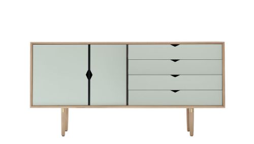 Andersen Furniture S6 Skænk 163x79 cm - Sæbebehandlet Eg/Ocean Grey