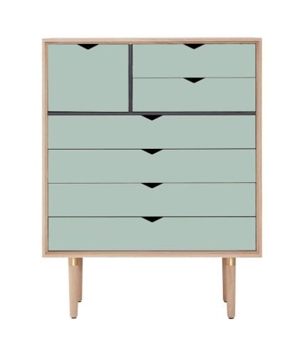 Andersen Furniture S8 Kommode 83x107 cm - Sæbebehandlet Eg/Ocean Grey