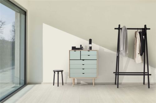 Andersen Furniture S8 Kommode 83 x 107 cm – seifenbehandelte Eiche/Ozeangrau