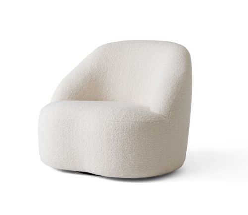 &Tradition Margas Lounge Chair LC2 SH: 42 cm - Karakorum 001/Black Swivel