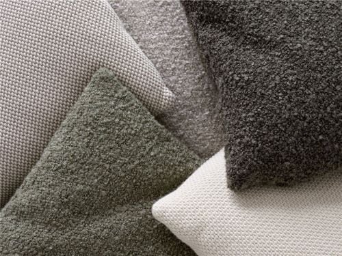 &Tradition Collect SC28 Kissen aus weichem Bouclé, 50 x 50 cm – Moos