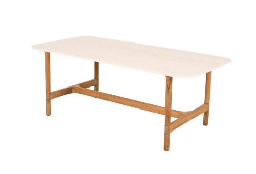 Cane-line Outdoor Twist Sofabord 120x60 cm - Travertine/Teak