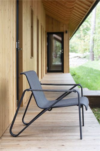 Mindo 105 Lounge Chair SH: 39 cm - Dunkelgrau