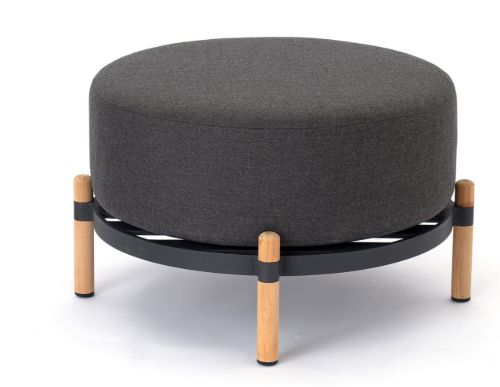 Mindo 107 Foot Stool Ø: 64 cm - Dark Grey