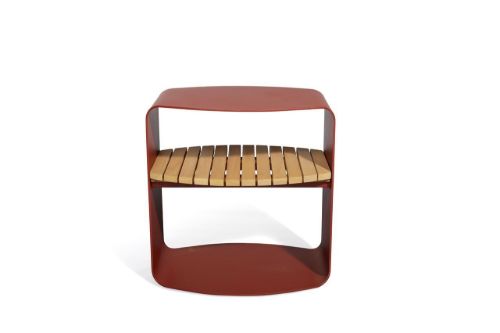 Mindo 109 Side Table 48x35x50 cm - Terra. Red