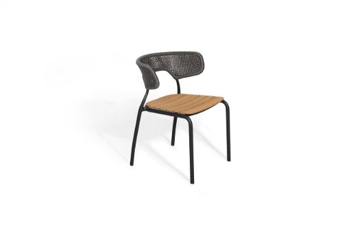 Mindo 101 Esszimmerstuhl SH: 47 cm - Dunkelgrau