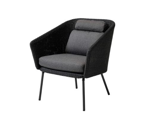 Cane-line Outdoor Mega Dining Stol inkl. AirTouch Hyndesæt SH: 48 cm - Grey/Graphite Weave