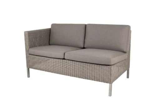 Cane-line Outdoor Dining Lounge 2 Pers. Sofa Højre Modul inkl. Hyndesæt L: 153 cm - Weave Flet/Taupe