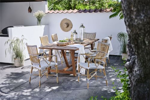 Sika-Design Monique Sessel SH: 45 cm - Weiß/Cappuccino