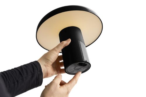 HAY Pao Tragbare Lampe Ø: 23 cm – Soft Black