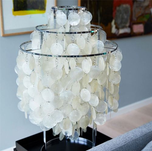 Verpan Fun 1TM Tischleuchte H: 65 cm - Chrom