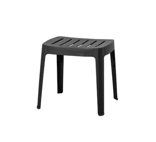 Cane-line Outdoor Cut Skammel H: 40 cm - Black Aluminium