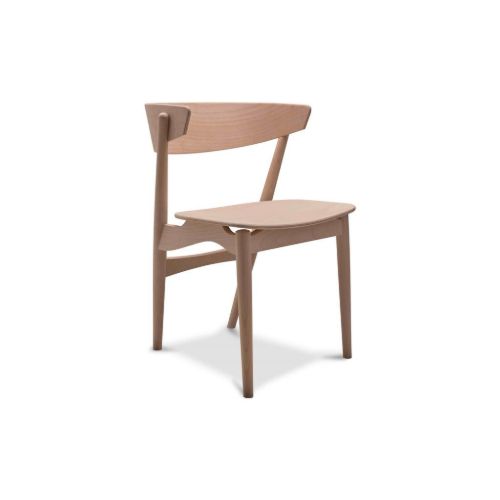 Sibast Furniture No 7 Dining SH: 45 cm - Sæbebehandlet Bøg/Træsæde