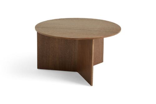 HAY Slit Table Wood XL Ø: 65 cm - Walnut