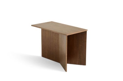HAY Slit Table Wood Oblong L: 49,3 cm - Walnut