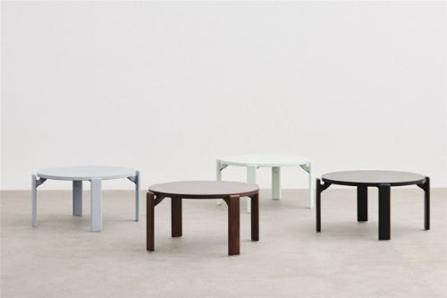 HAY Rey Couchtisch Ø: 66,5 cm – Tiefschwarz