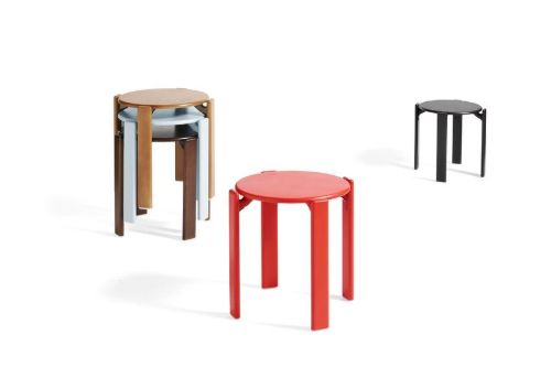 HAY Rey Hocker H: 46 cm – Schieferblau
