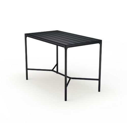 HOUE Four Bar Table 90x160 cm - Aluminium Lamellas / Black