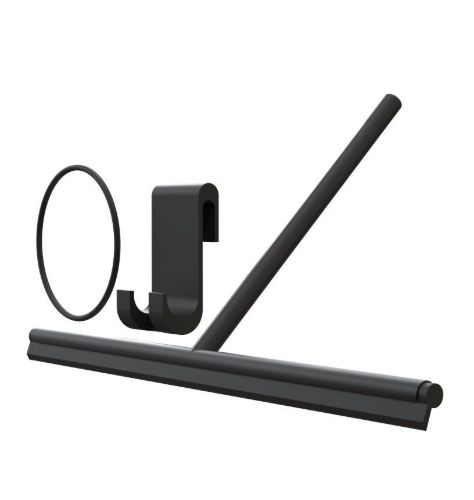 FROST NOVA2 Bruseskraber m. holder B: 34cm - Mat Sort