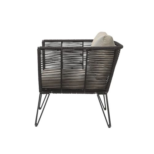 Bloomingville Mundo Lounge Chair SH: 41 cm - Metall/Schwarz