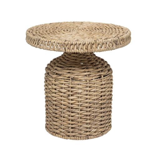 Bloomingville Camo Sidebord Ø: 46 cm - Vandhyacint/Natur