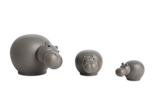 Woud Hibo Hippopotamus Medium – Taupe