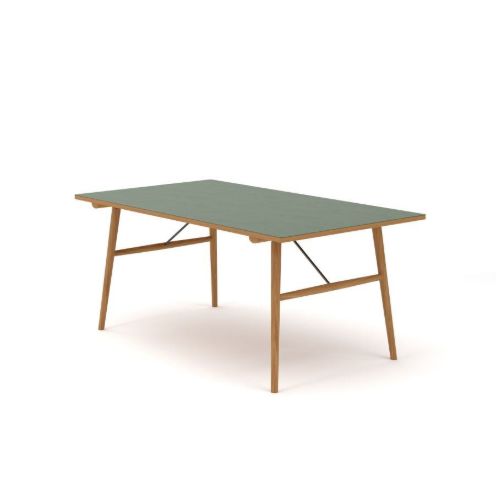 HOUE Hekla Spisebord 168 x 95 cm - Grøn / Eg