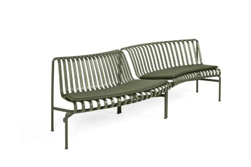 HAY Palissade Park Esszimmerbankkissen In-Out / 2er-Set L: 121,5/127 cm - Olive
